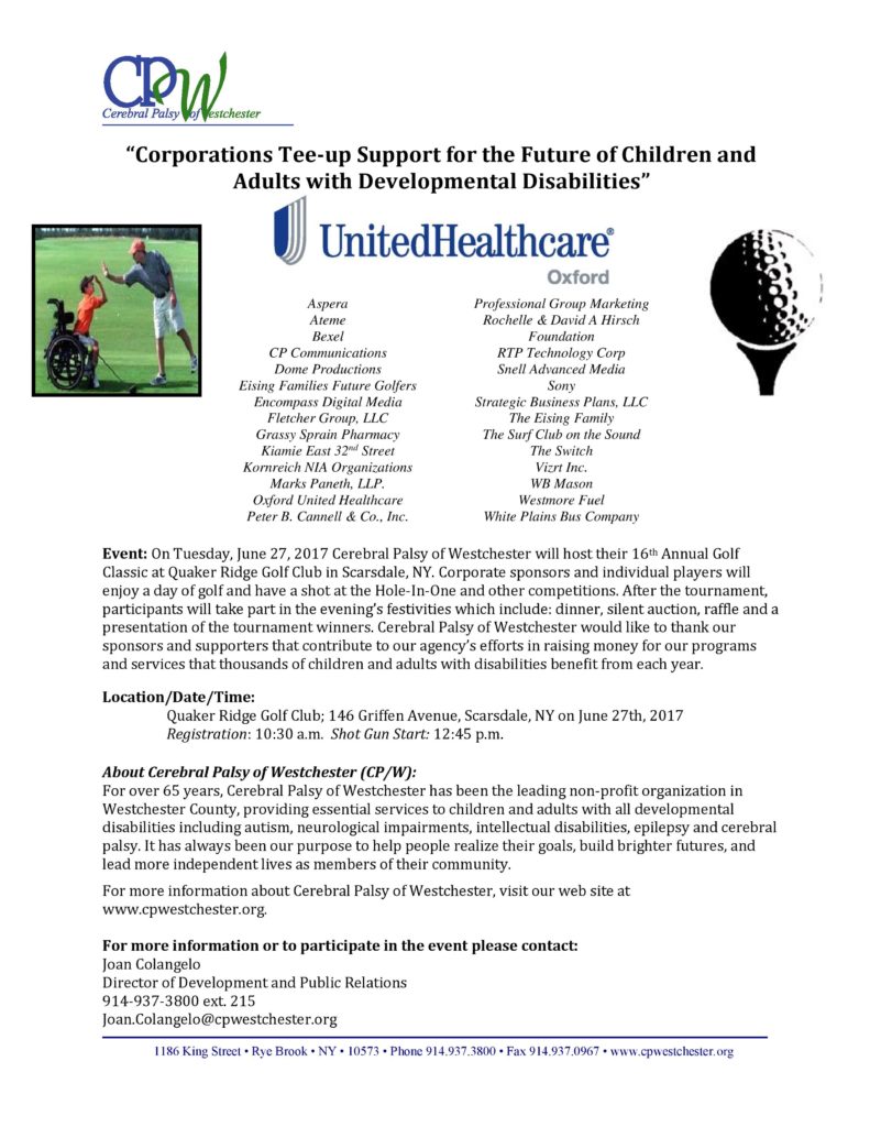 Corporations Tee-up Support for the Future, Golf Classic 2017