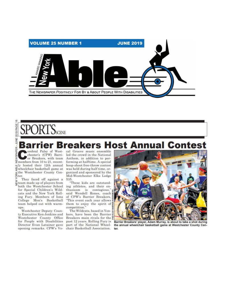 Breaker Barriers Host Annual Contest, AbleNews,