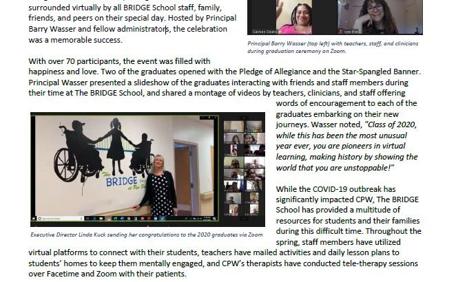 BRIDGE School Holds Virtual Graduation Ceremony