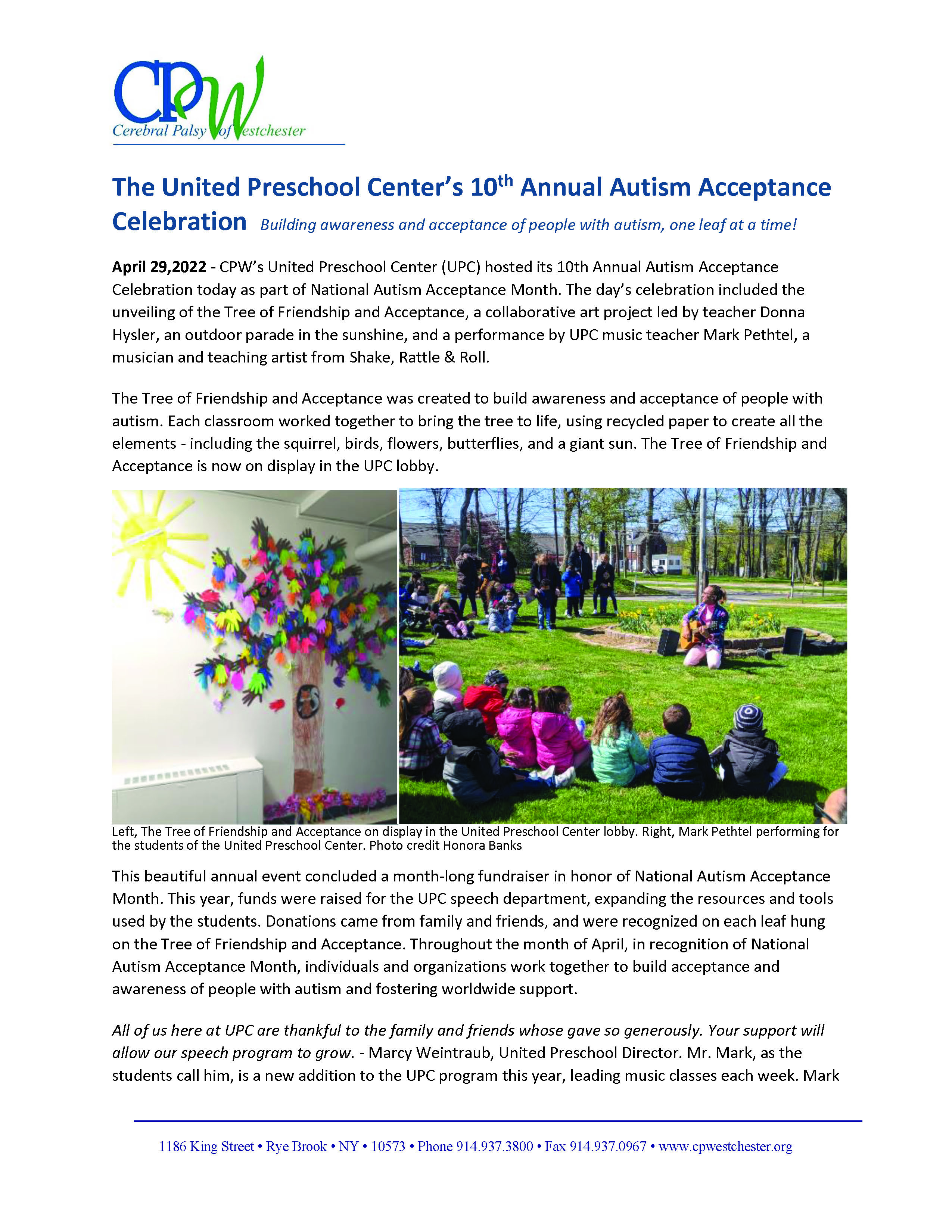 UPC Autism Acceptance Celebration 2022