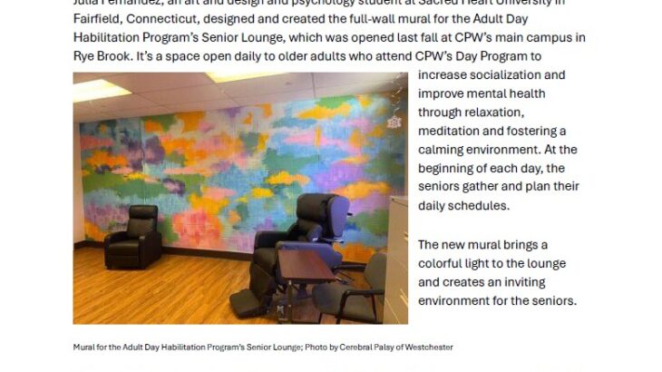 Senior Lounge Mural article