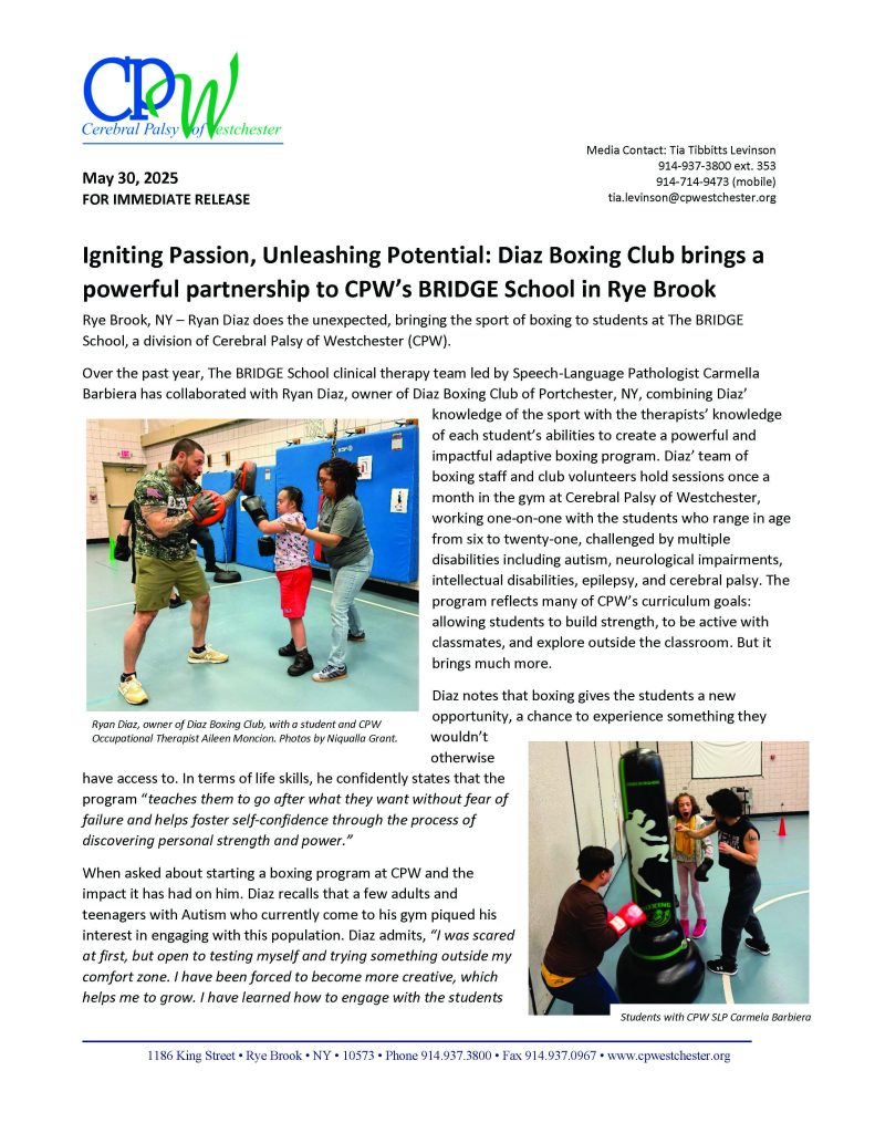 Igniting Passion, Unleashing Potential: Diaz Boxing Club Partners with The BRIDGE School